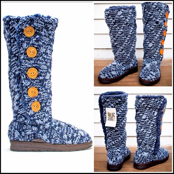 MUK LUK COZY BOOTS Vegan Shearling Lined - Picture 5 of 7